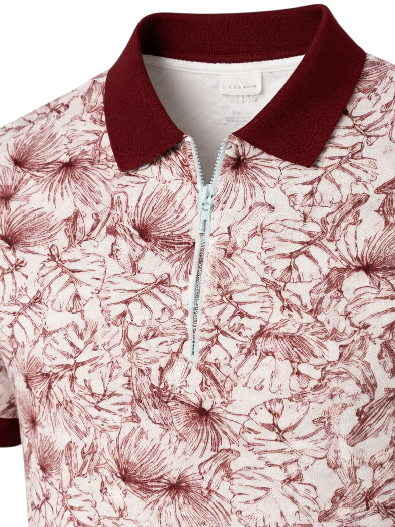 Floral Print Maroon