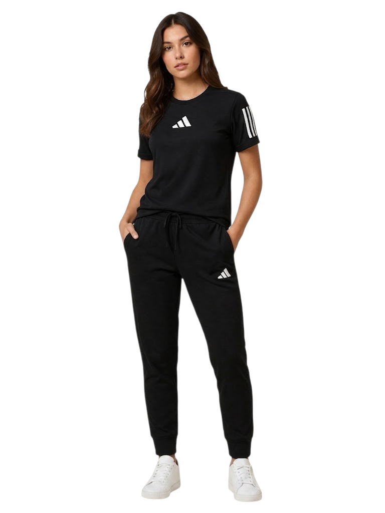 Premium Quality Women's Track Suit 100% Cotton Black