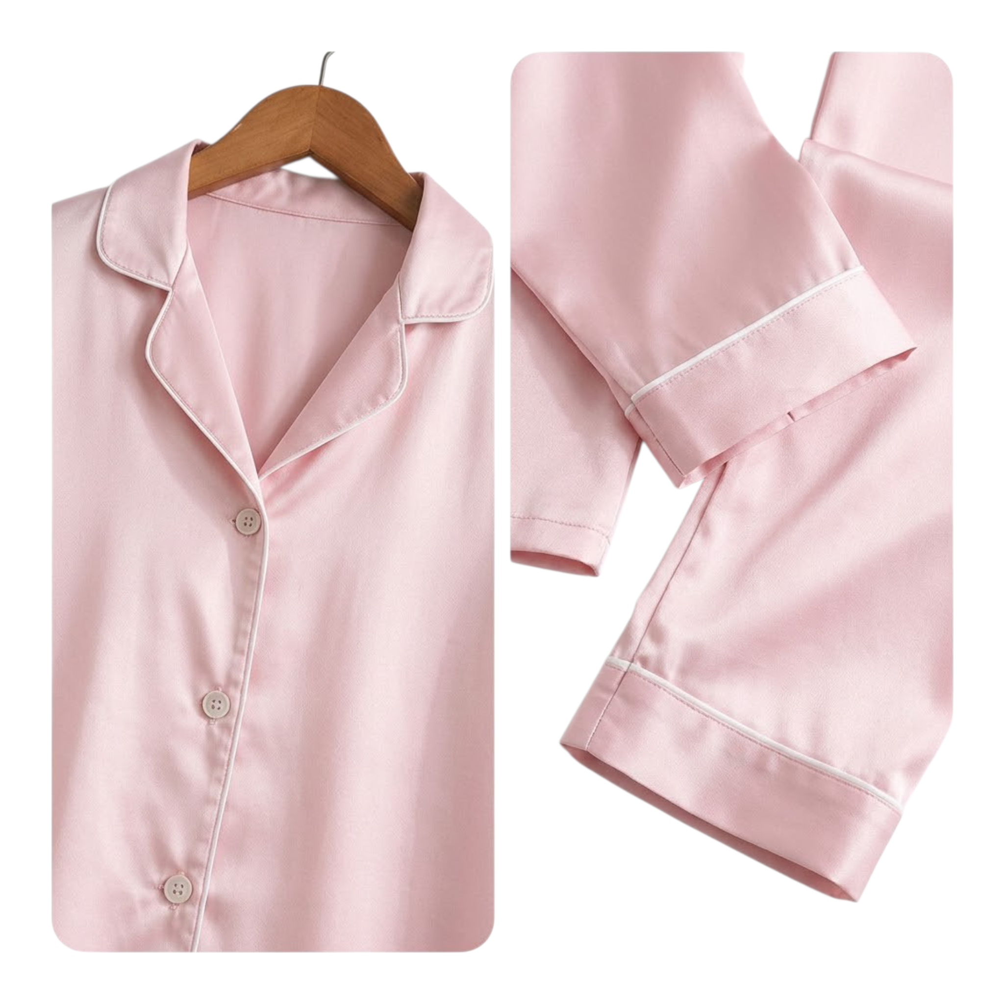 Silk Night wear Pink