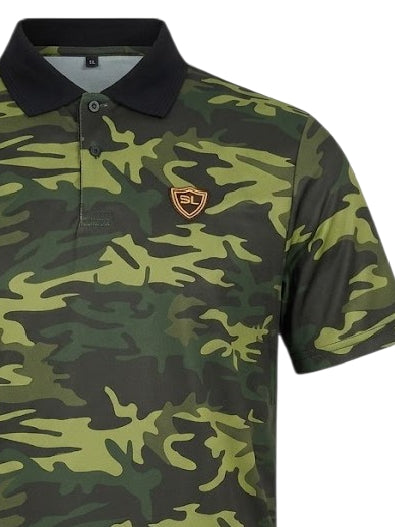 Single Jersey Camo Print Green