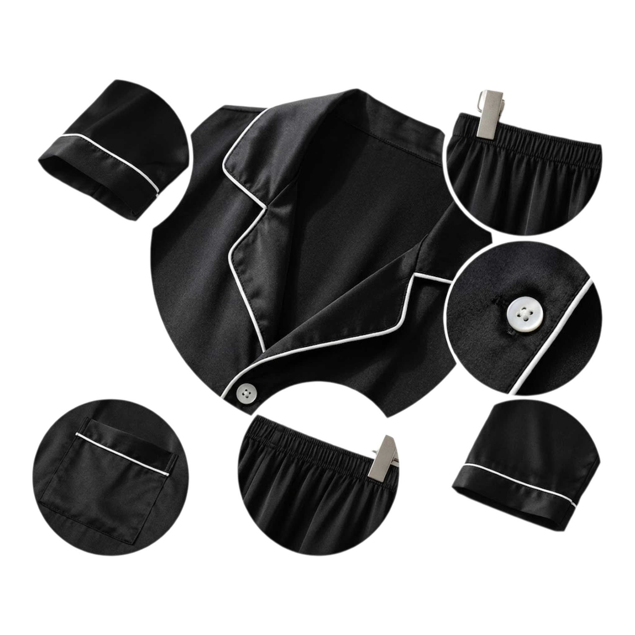 Men's Silk Wear Black