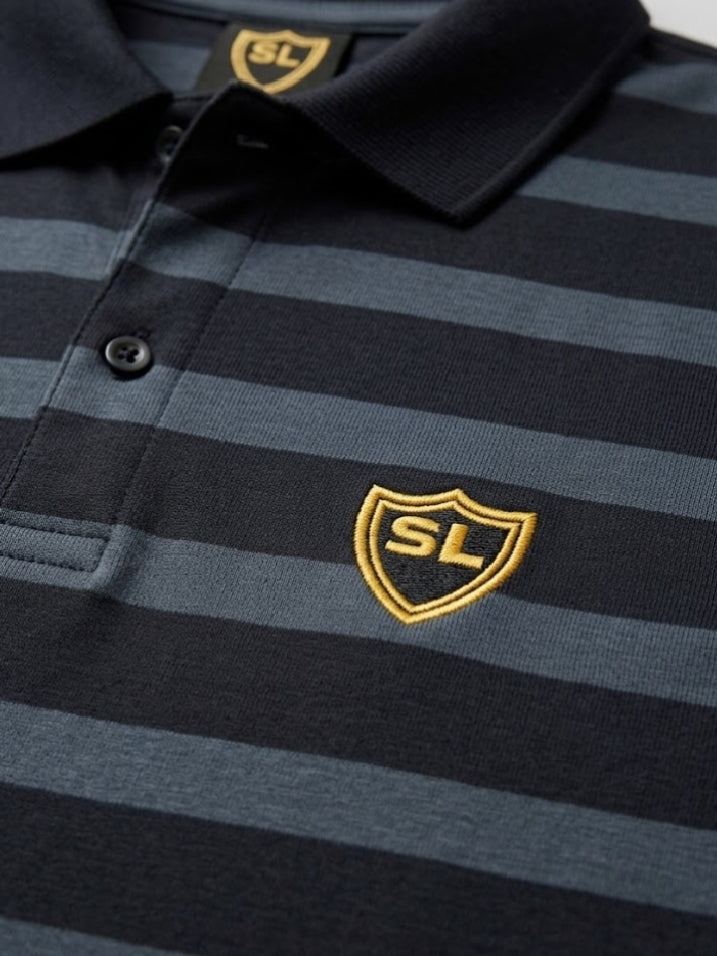 Single Jersey Yarn Dyed Stripe Black Striper