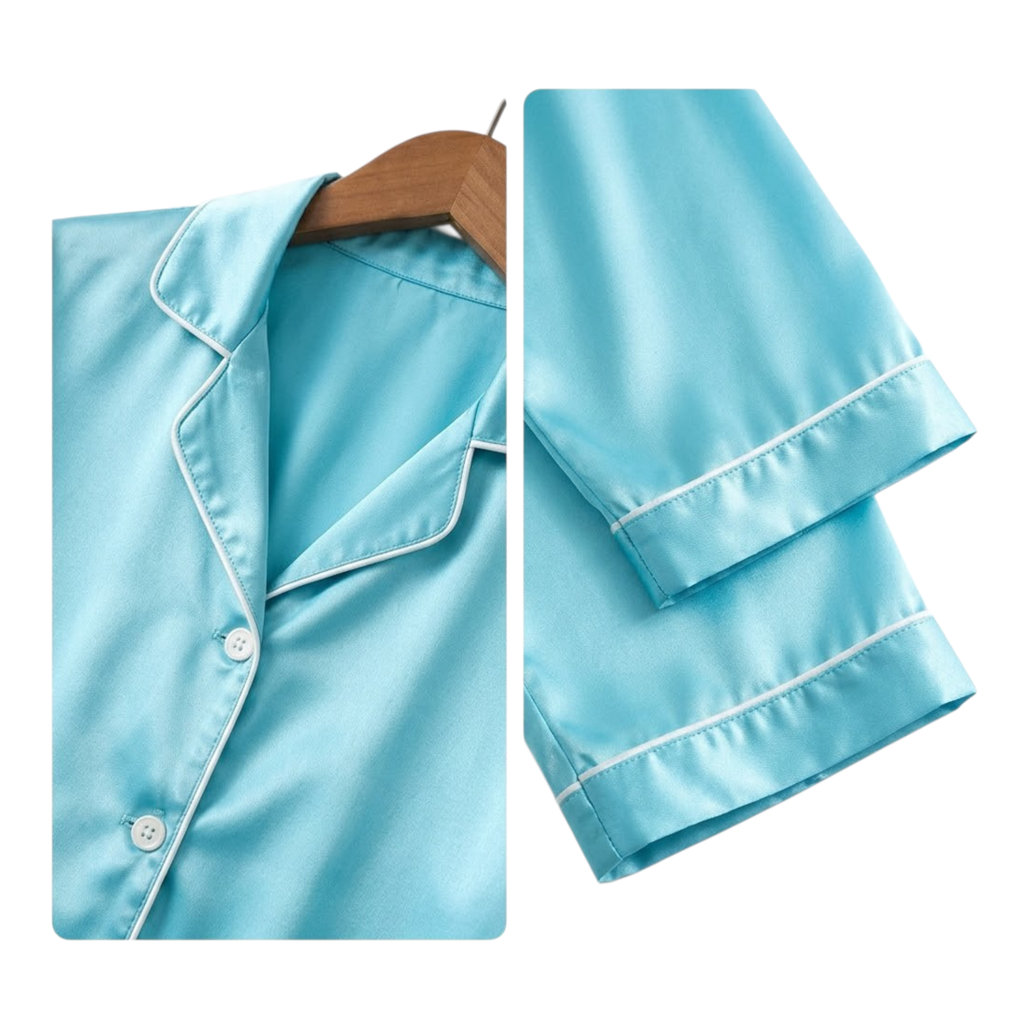 Silk Night wear Lite Blue