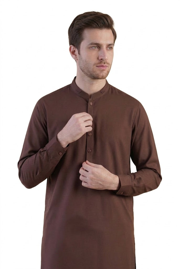 Men's Shalwar Kameez Brown