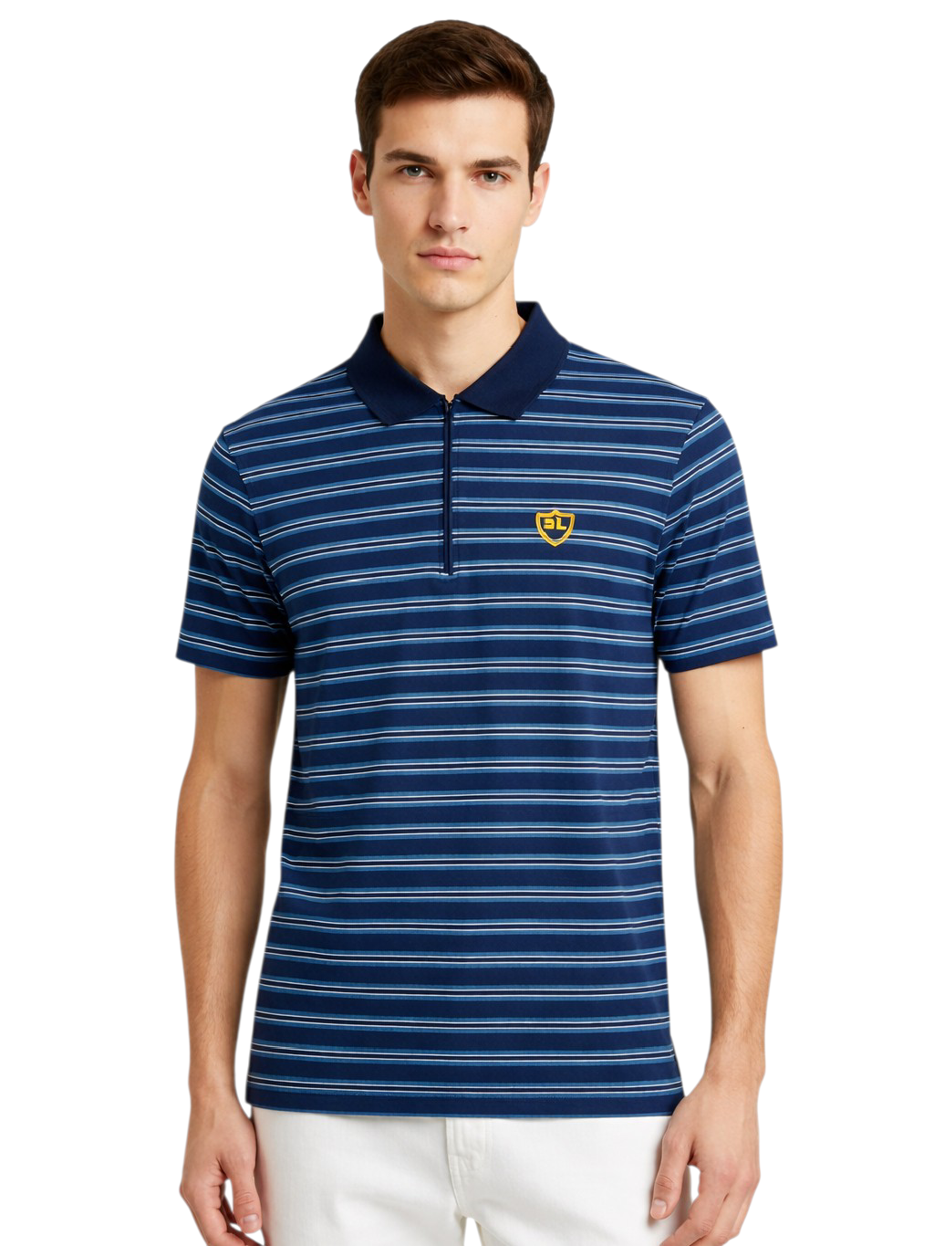 Single Jersey Yarn Dyed Stripe Blue White Black