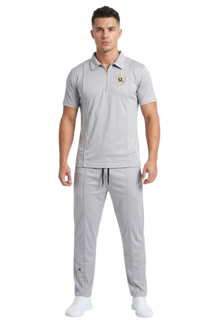 Track Suit Interlock Fabric Silver