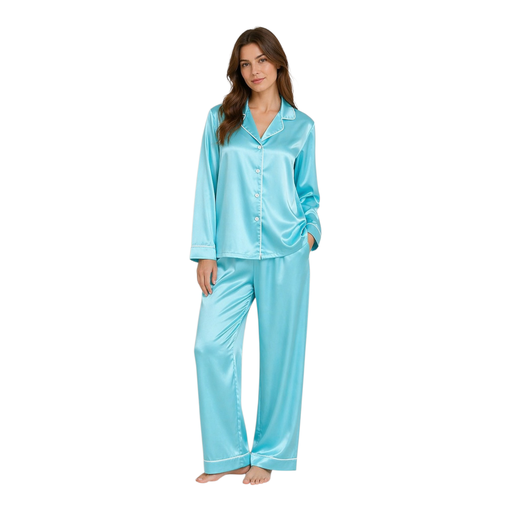 Silk Night wear Lite Blue