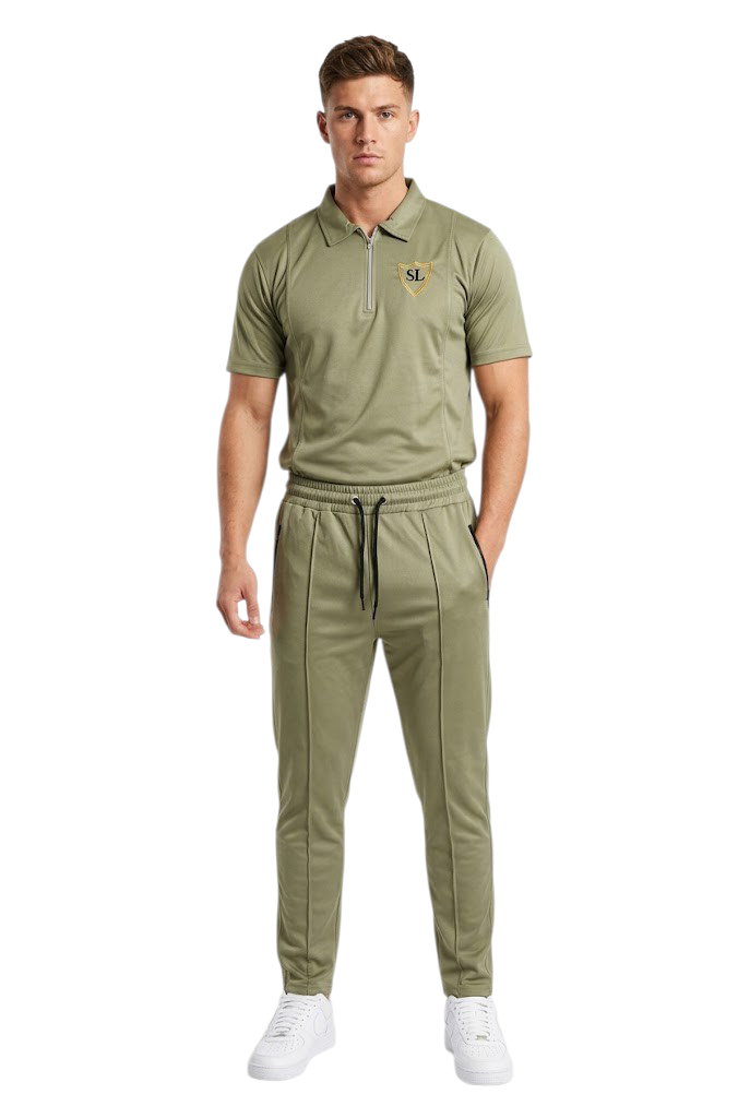 Track Suit Interlock Fabric Green