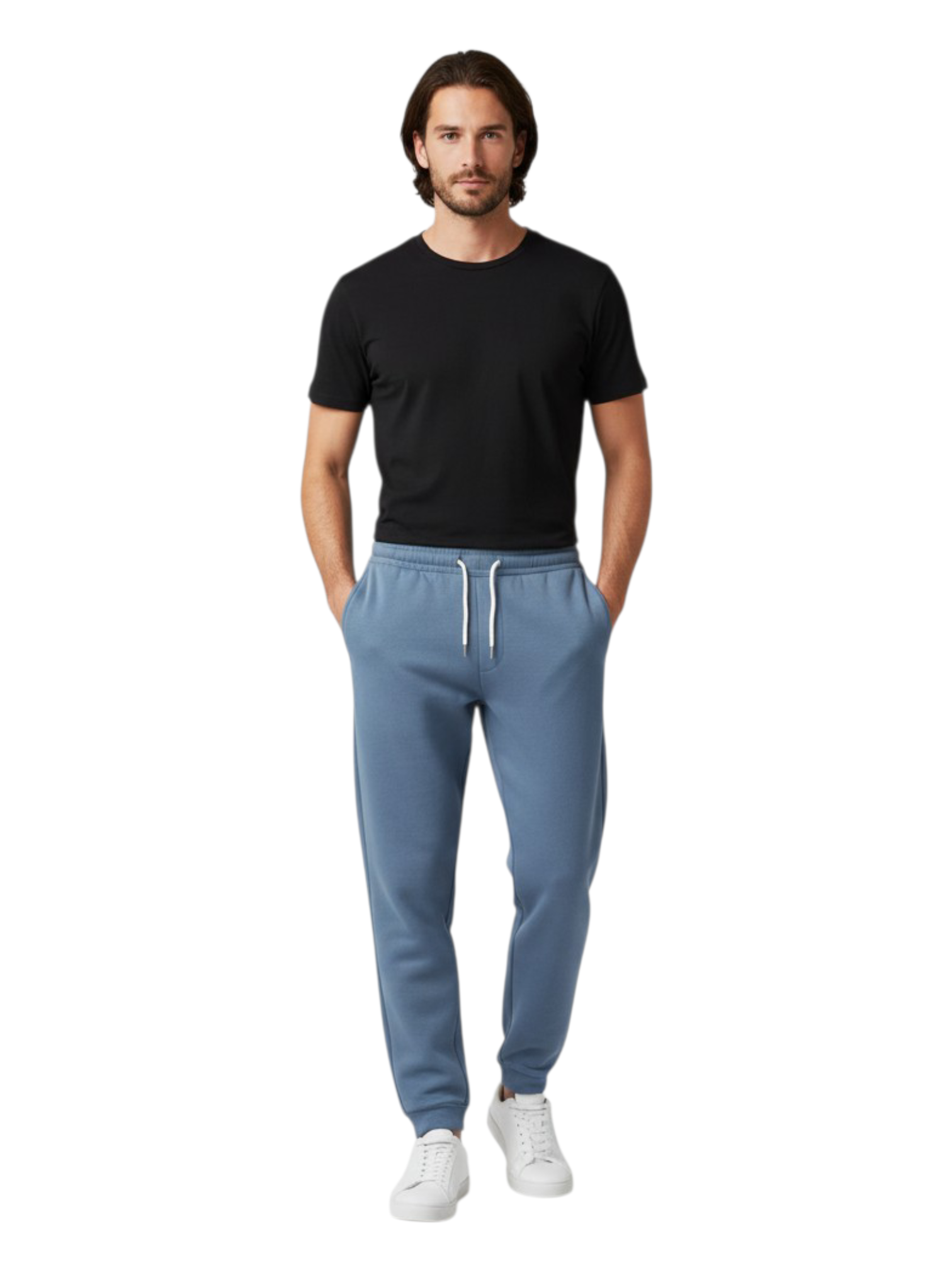 Men's 3 Thread Fleece Trouser Dusty Blue