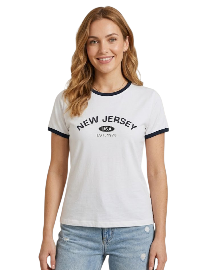 Round Neck White