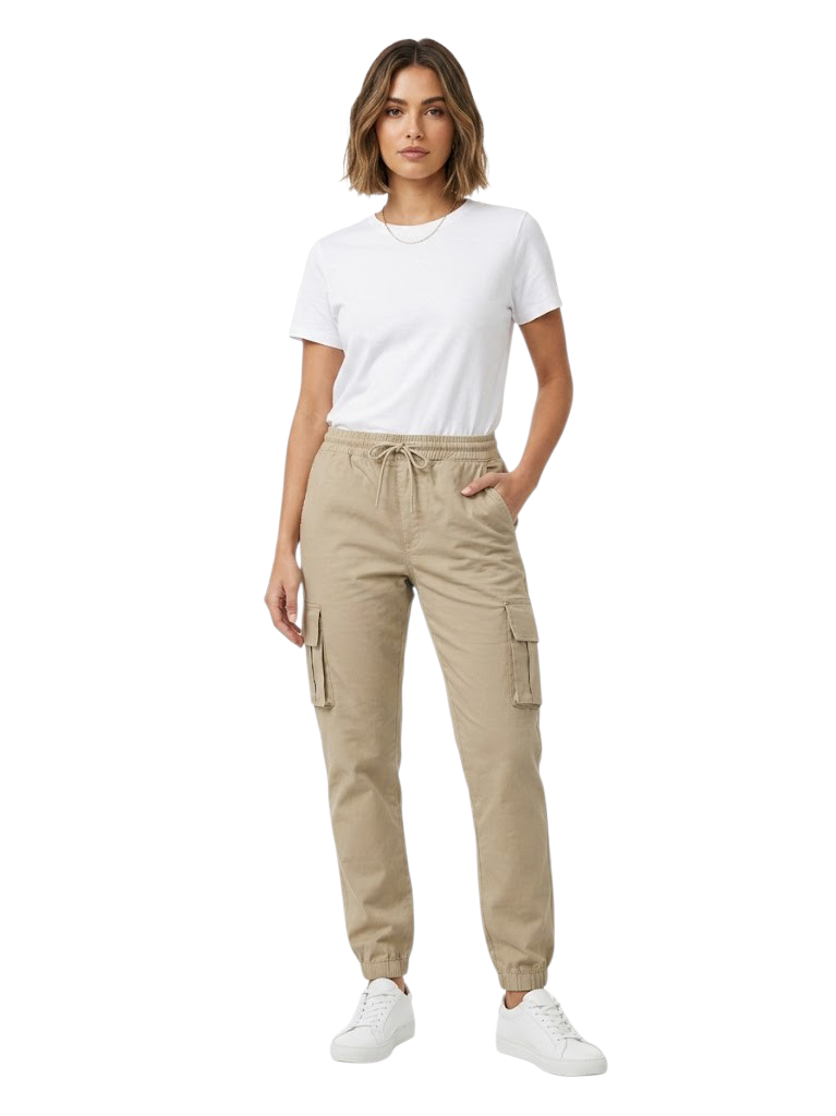 Women Cargo Pants Baige