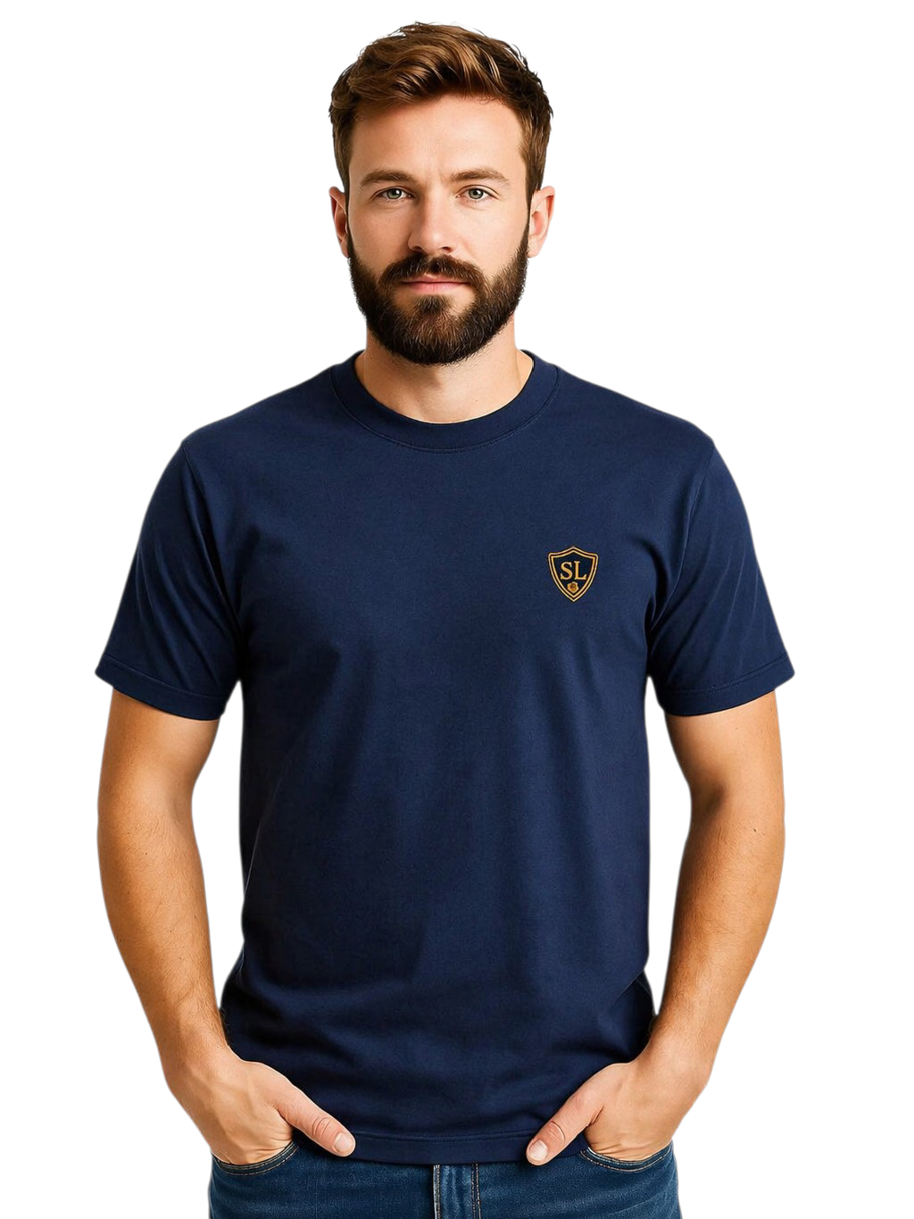 Round Neck Dark Blue