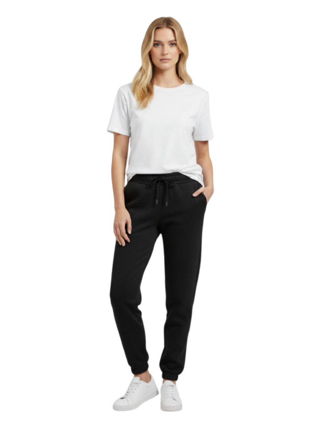 Women's 3 Thread Fleece Trouser Black Heather