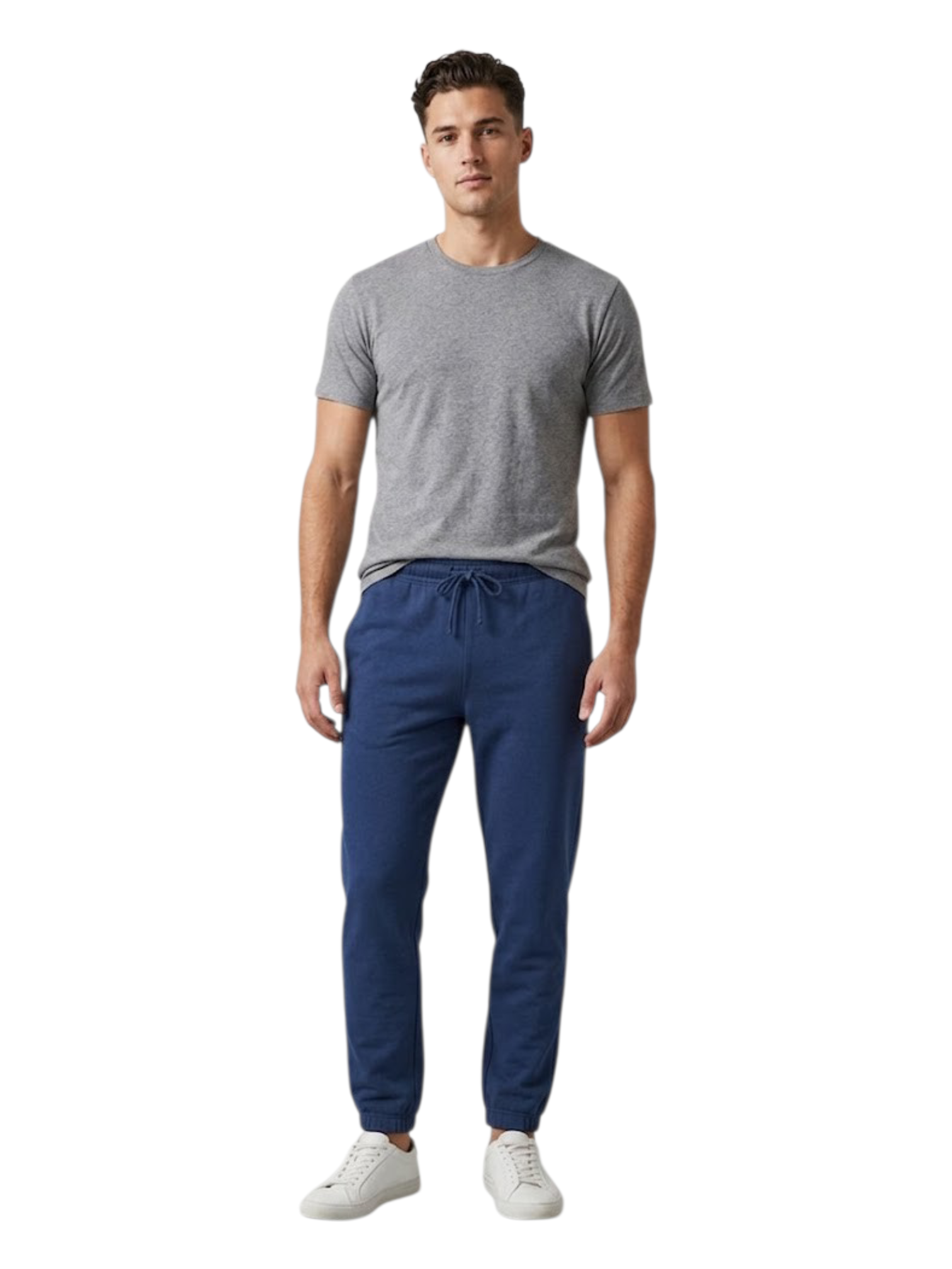 Men's 3 Thread Fleece Trouser Blue