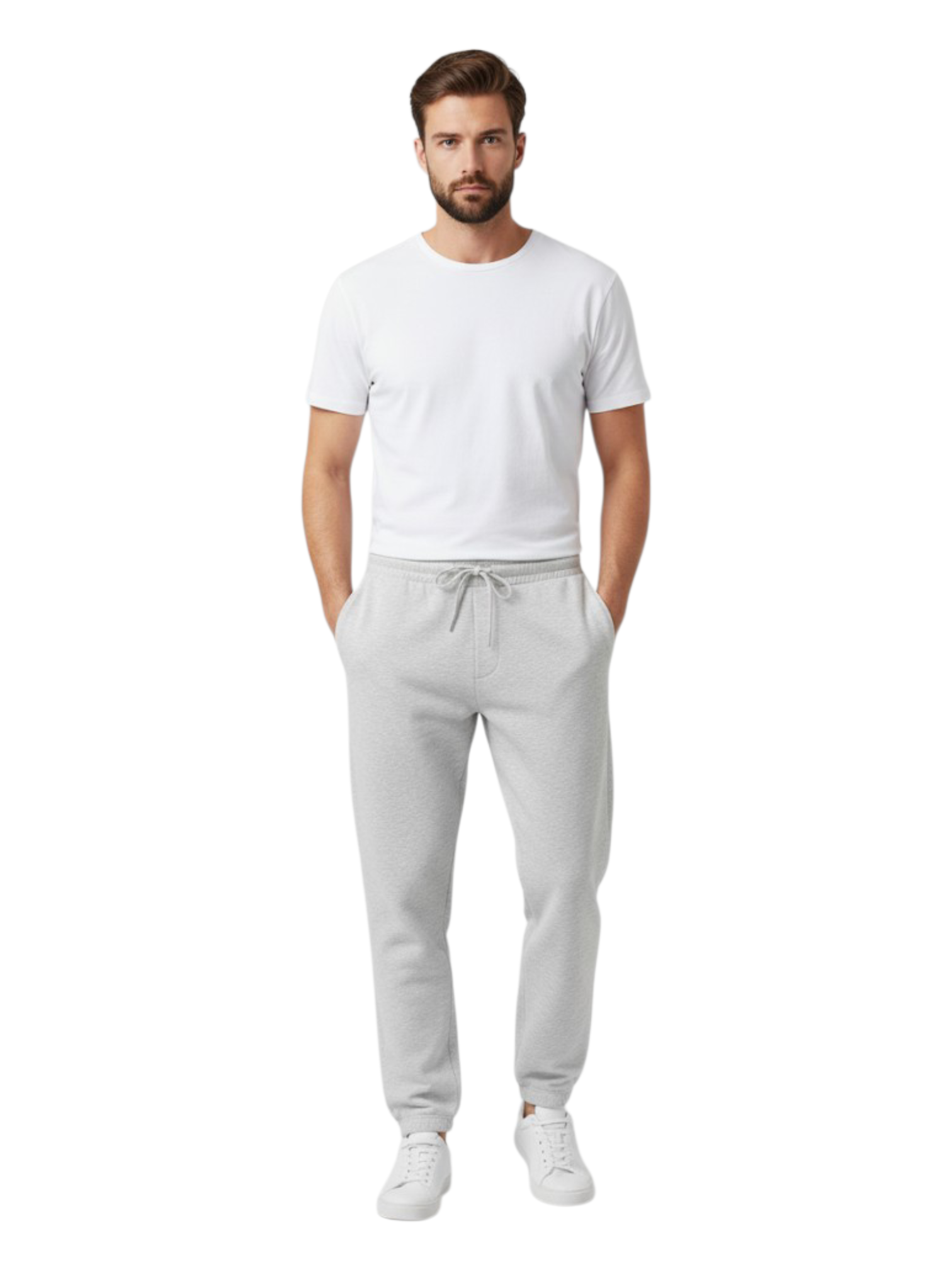 Men's 3 Thread Fleece Trouser V lite Grey