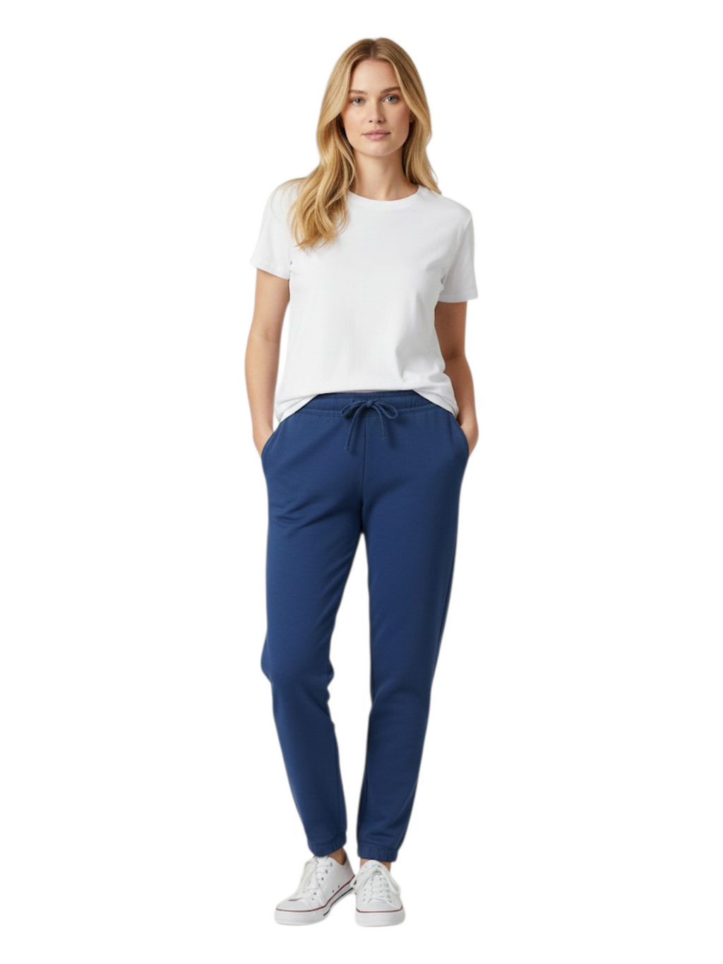 Women's 3 Thread Fleece Trouser Blue