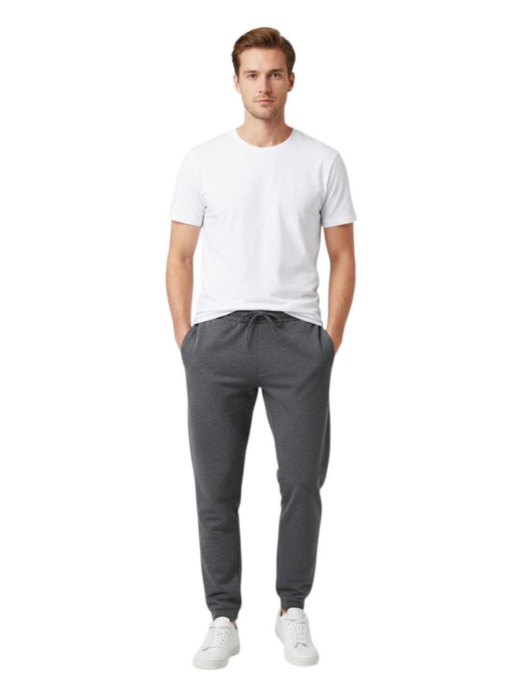 Men's 3 Thread Fleece Trouser Dark Grey