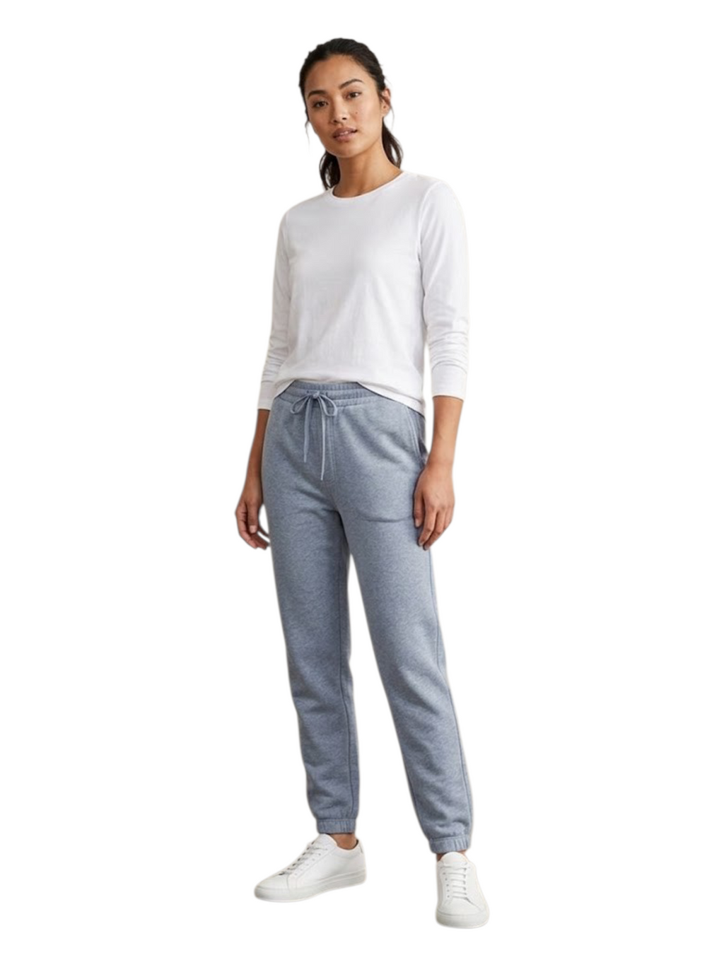 Women's 3 Thread Fleece Trouser Sky Blue