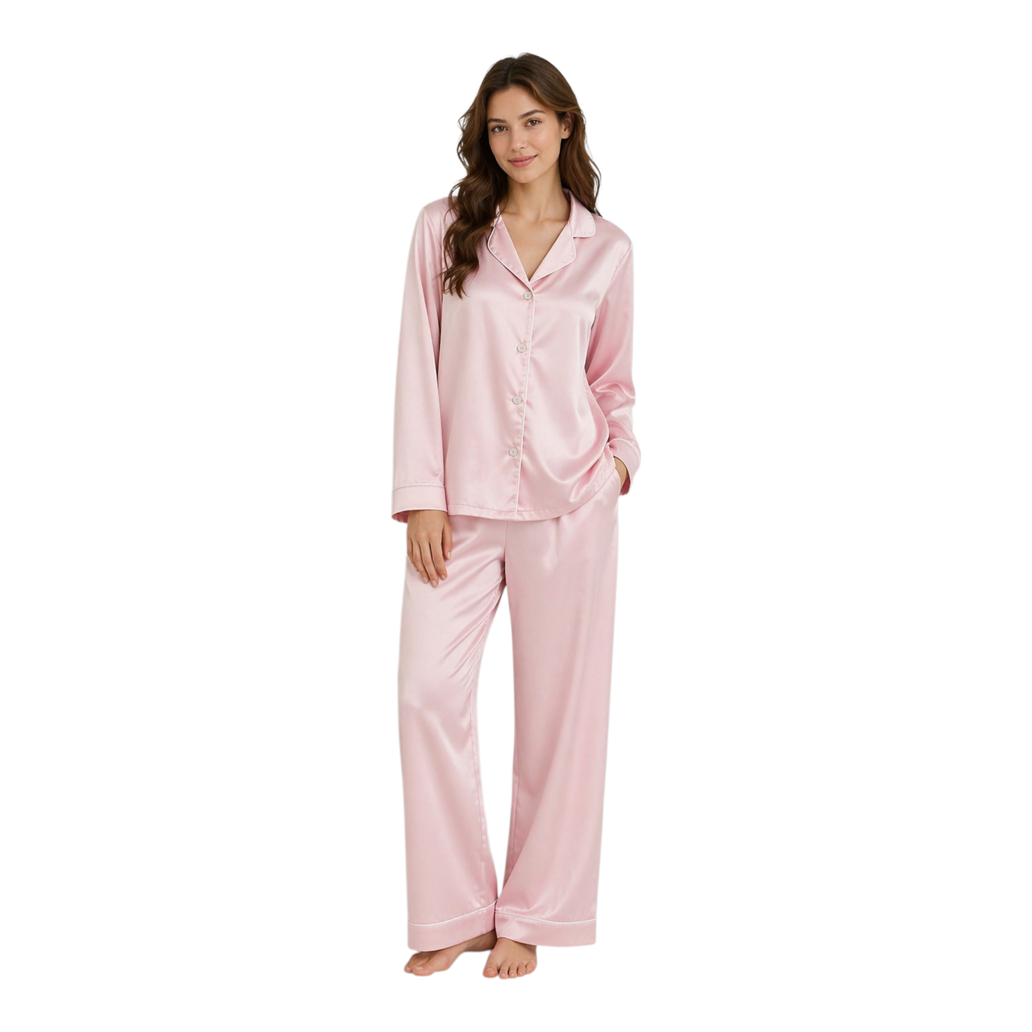 Silk Night wear Pink