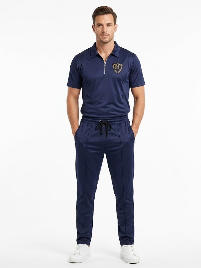Track Suit Interlock Fabric Blue