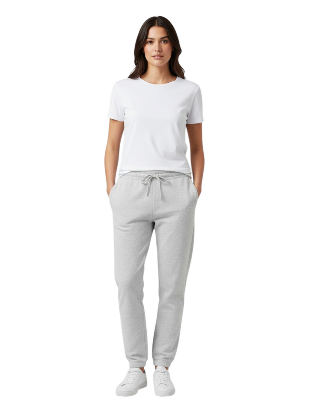 Women's 3 Thread Fleece Trouser V lite Grey