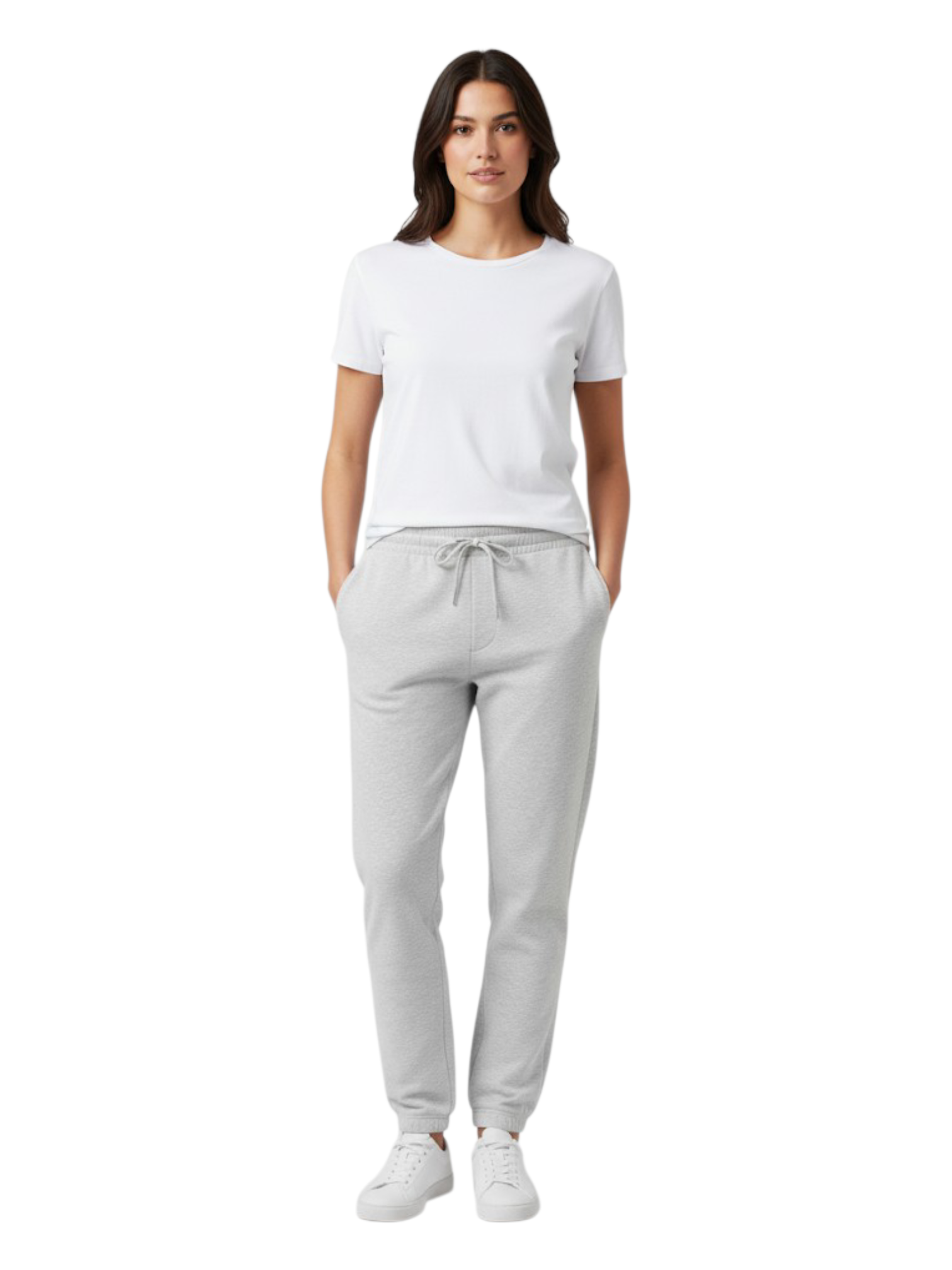Women's 3 Thread Fleece Trouser V lite Grey