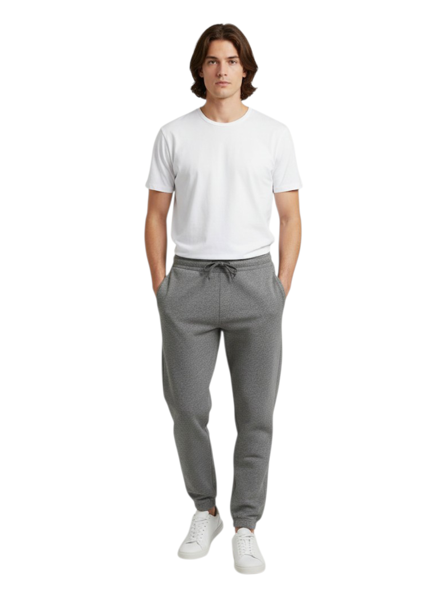 Men's 3 Thread Fleece Trouser Snake Grey Print