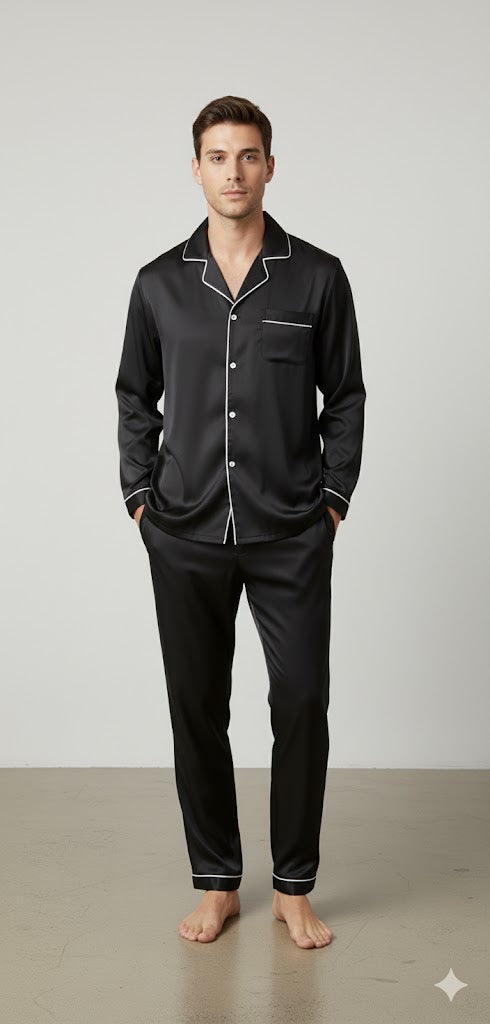 Men's Silk Wear Black