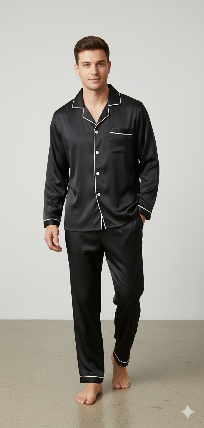 Men's Silk Wear Black
