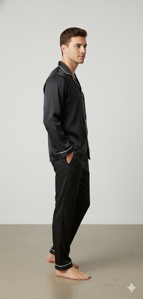 Men's Silk Wear Black