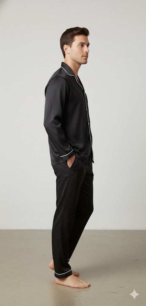 Men's Silk Wear Black