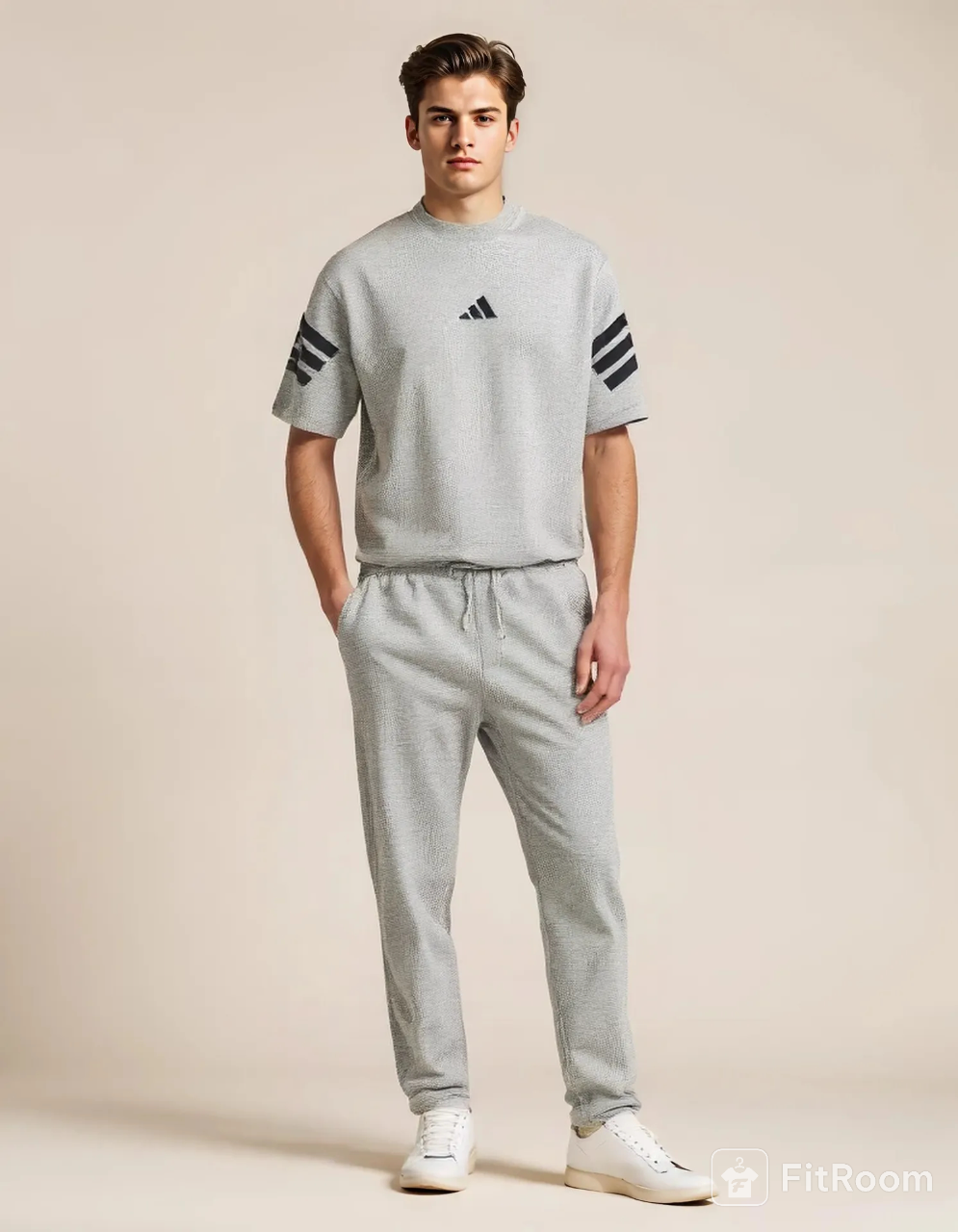 Premium Quality Men's Track Suit 100% Grey