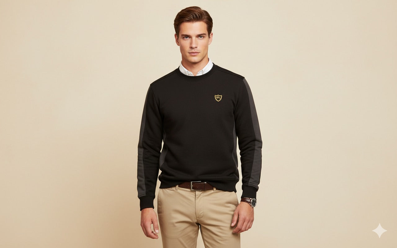 Sweat Shirt Black Grey