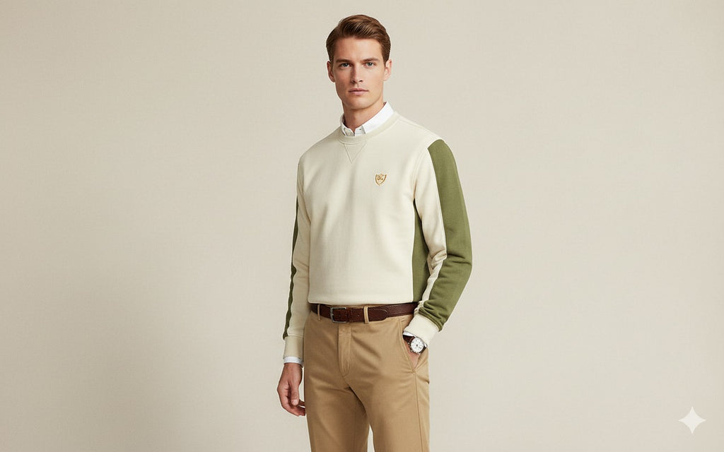 Sweat Shirt Cream Green