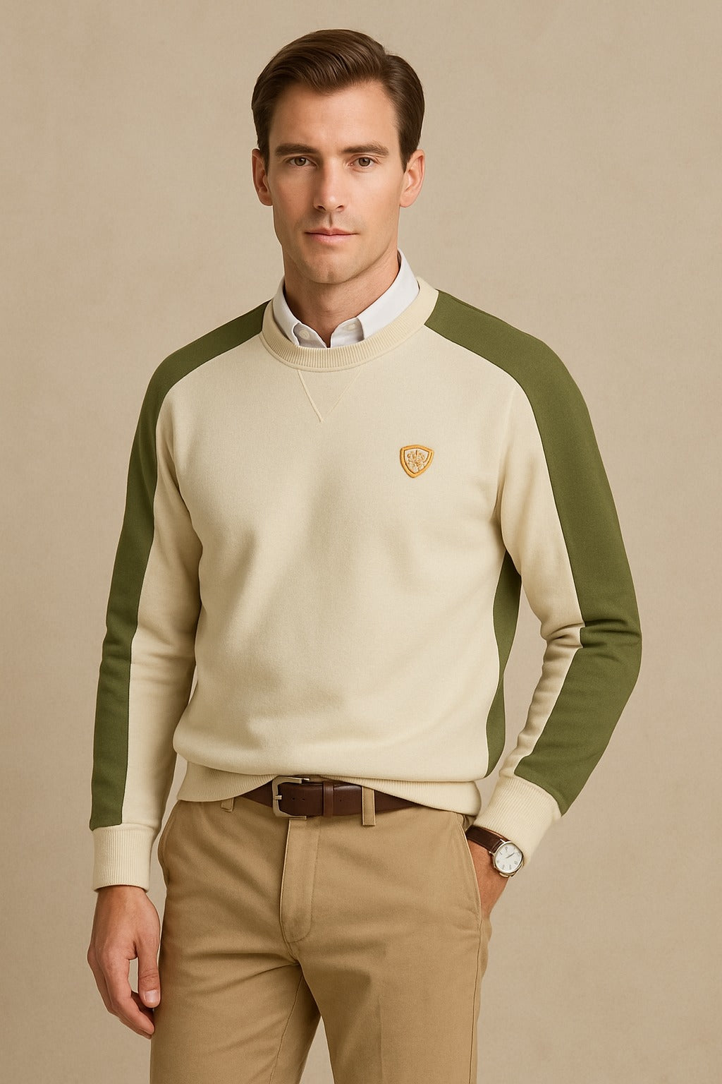 Sweat Shirt Cream Green