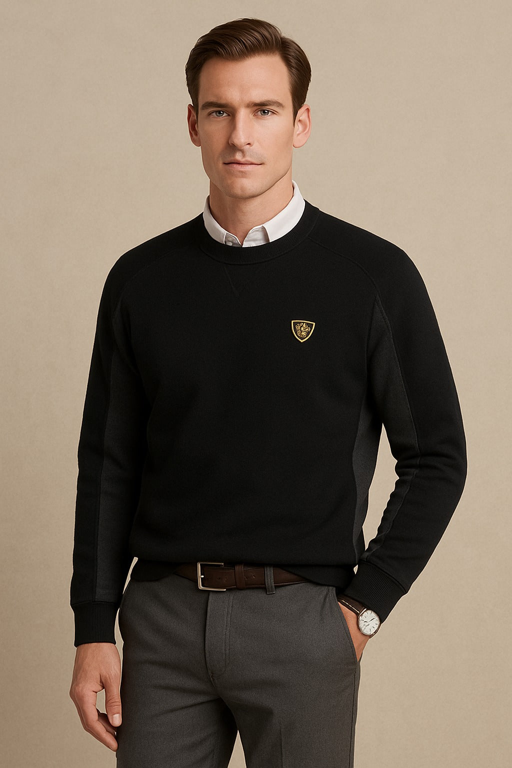 Sweat Shirt Black Grey