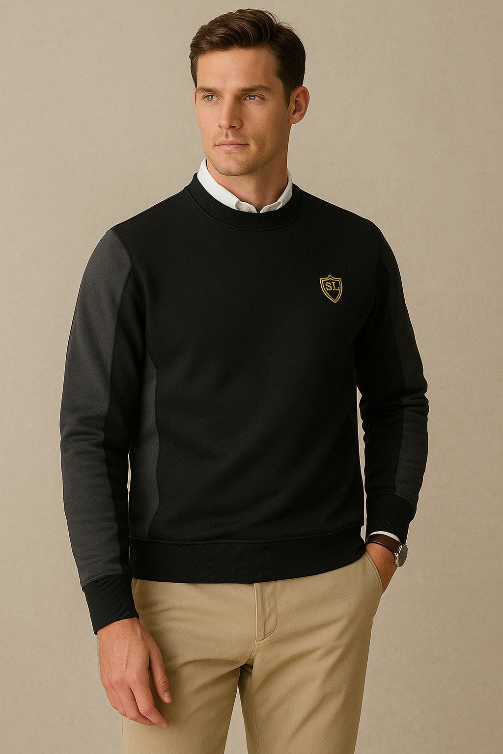 Sweat Shirt Black Grey