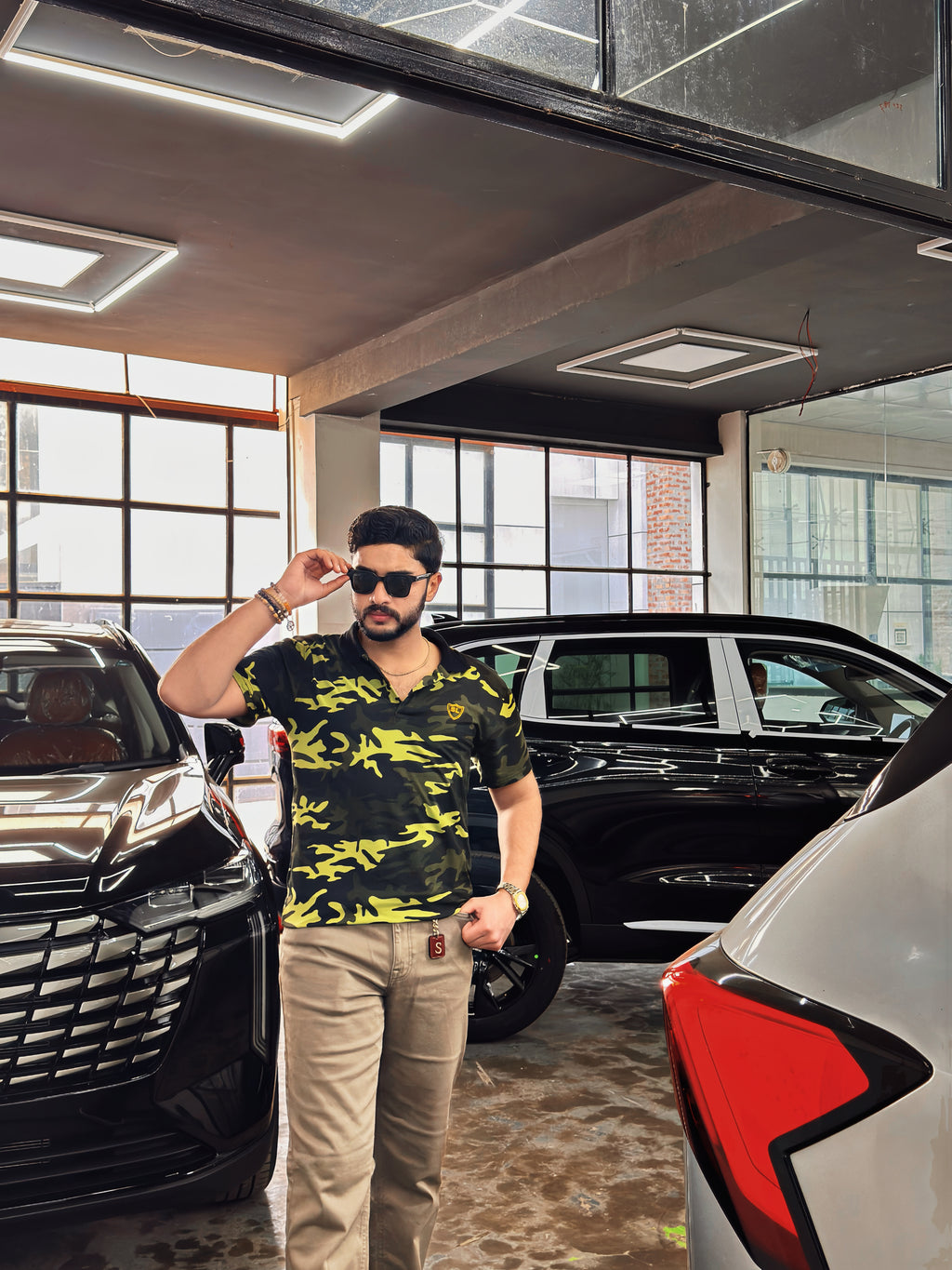 Single Jersey Camo Print Green