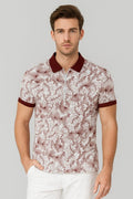 Dot Rotary Print Maroon