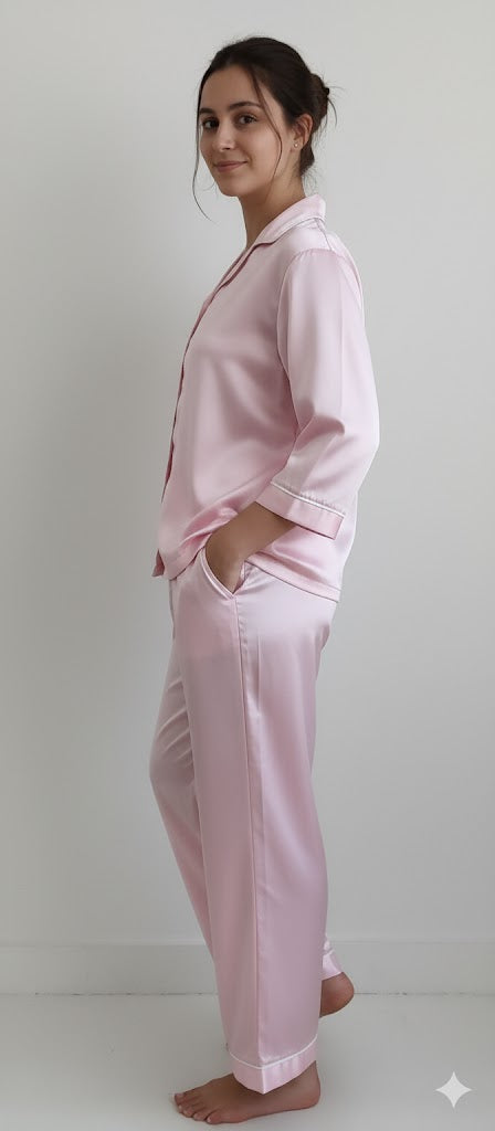 Silk Night wear Pink