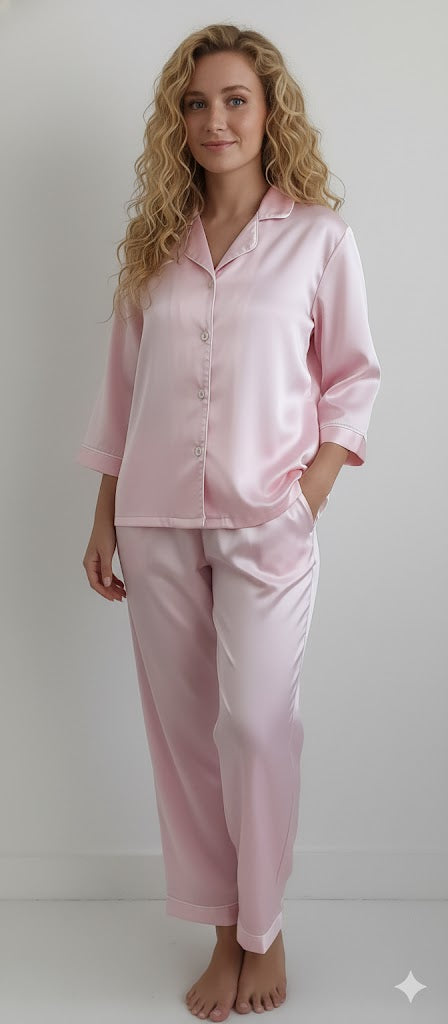 Silk Night wear Pink