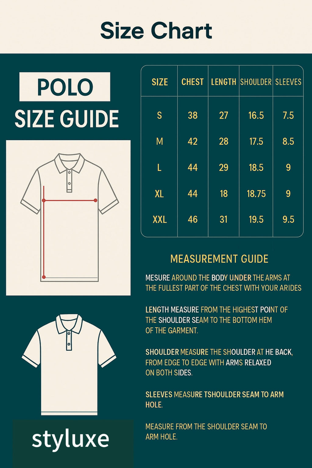 Sizechart