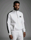 Track suit White with Black Strap