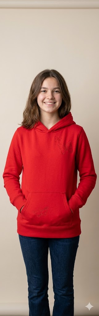 Girls Hoodie Red