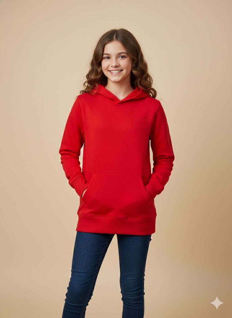 Girls Hoodie Red