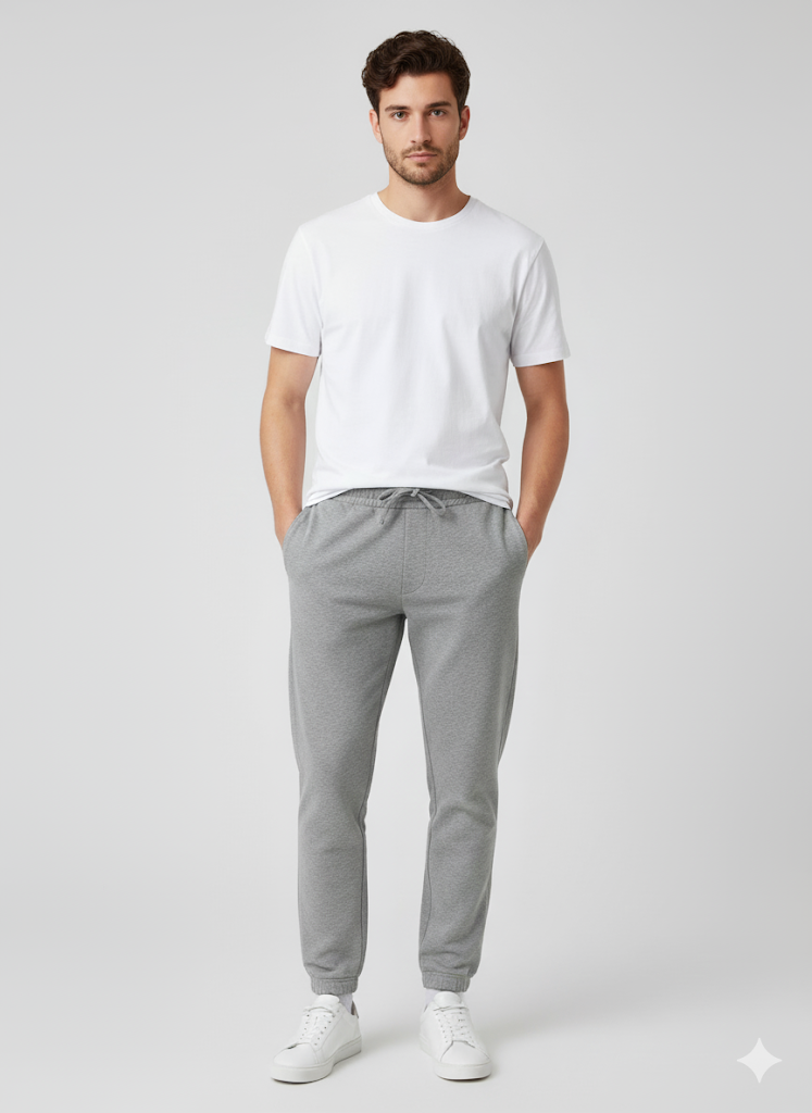 Men's 3 Thread Fleece Trouser Grey
