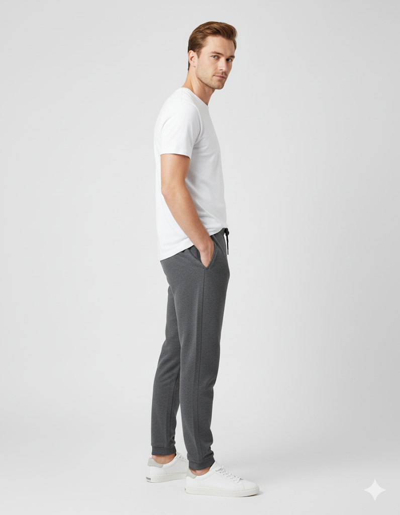 Men's 3 Thread Fleece Trouser Dark Grey