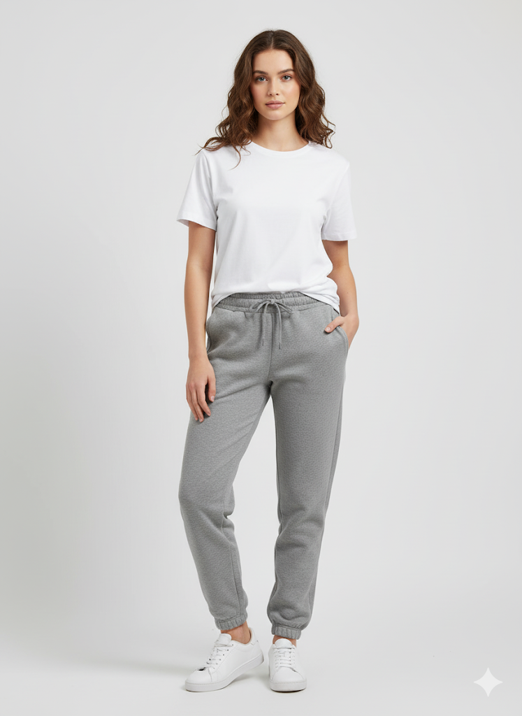 Women's 3 Thread Fleece Trouser Grey