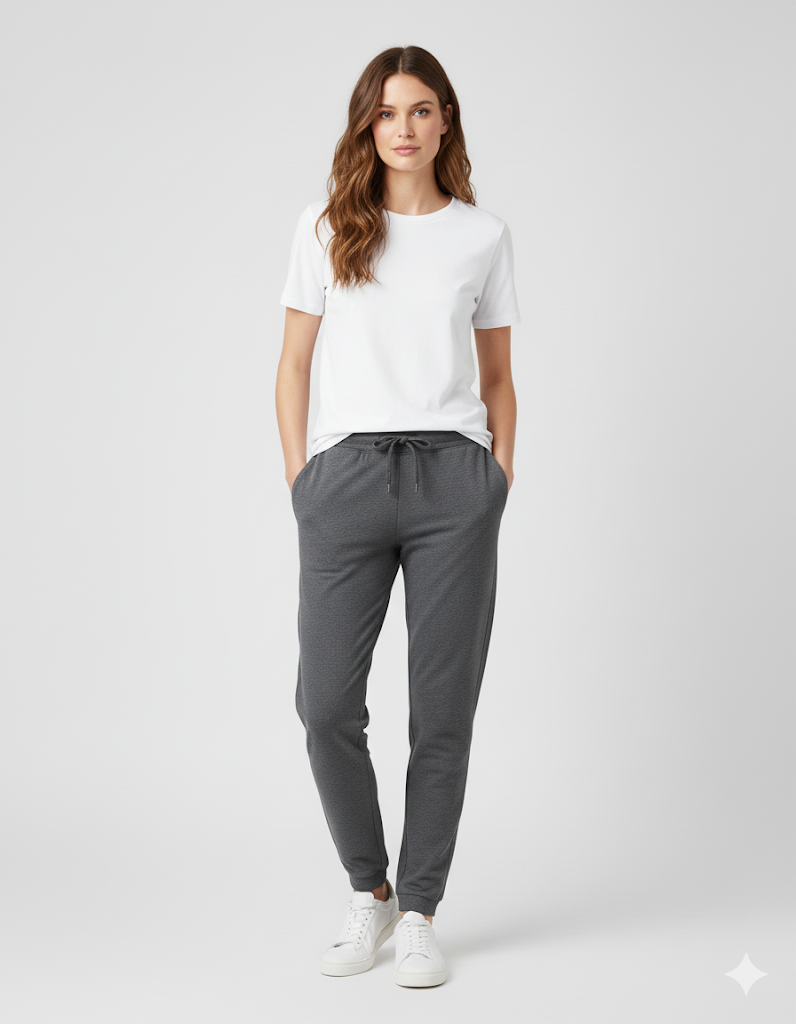 Women's 3 Thread Fleece Trouser Dark Grey