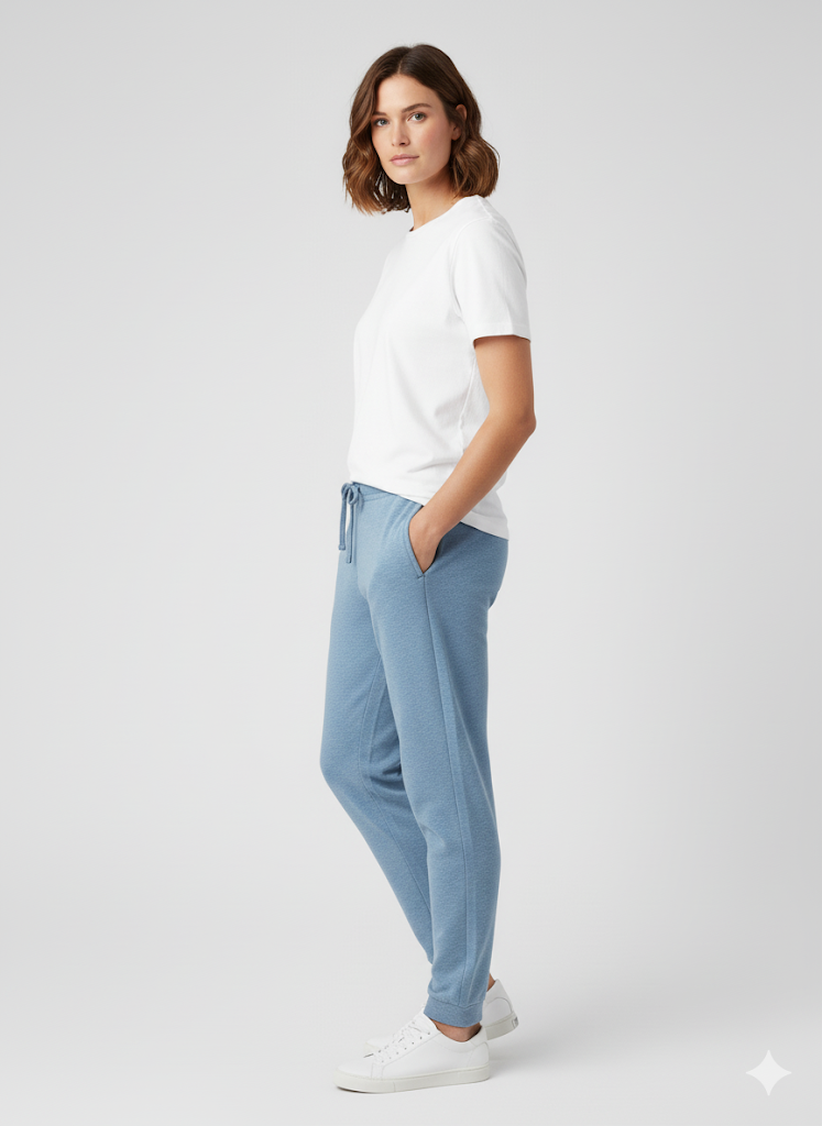 women's 3 Thread Fleece Trouser Space Blue